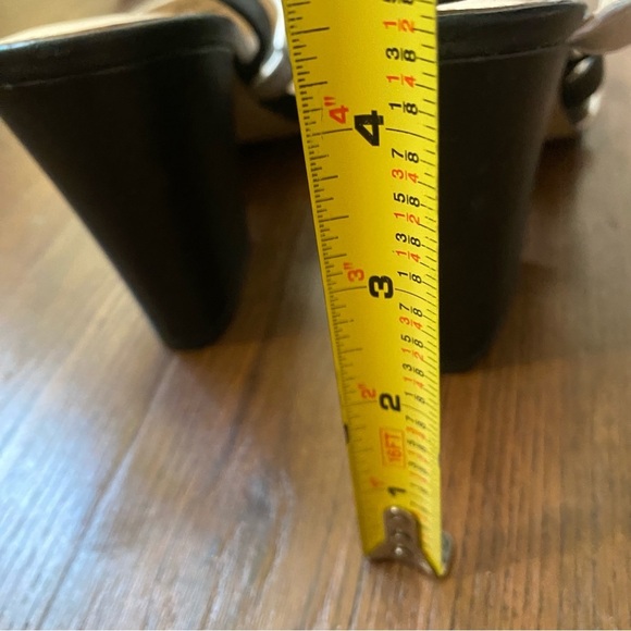 Botkier Sera Caged Black Leather Chunky Edgy Strappy Slingback Sandal Heel SZ 11 - Picture 8 of 14